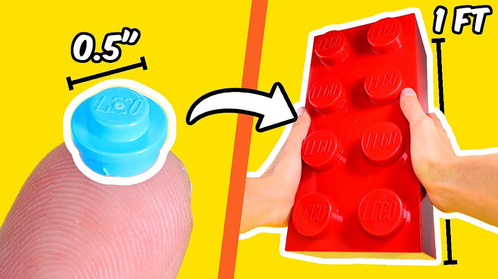 WORLD’S smallest vs LARGEST LEGO piece…