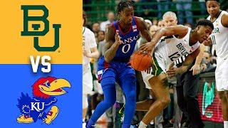 #3 Kansas vs #1 Baylor Highlights 2020 College Basketball