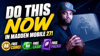 DO THIS NOW IN MADDEN MOBILE 27! FREE COINS, CASH, AND PACKS!