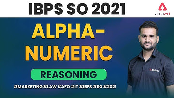 IBPS SO 2021 | Reasoning | Alpha-Numeric