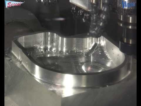 CNC - Automotive CAD/CAM carter mold 5 axis machining