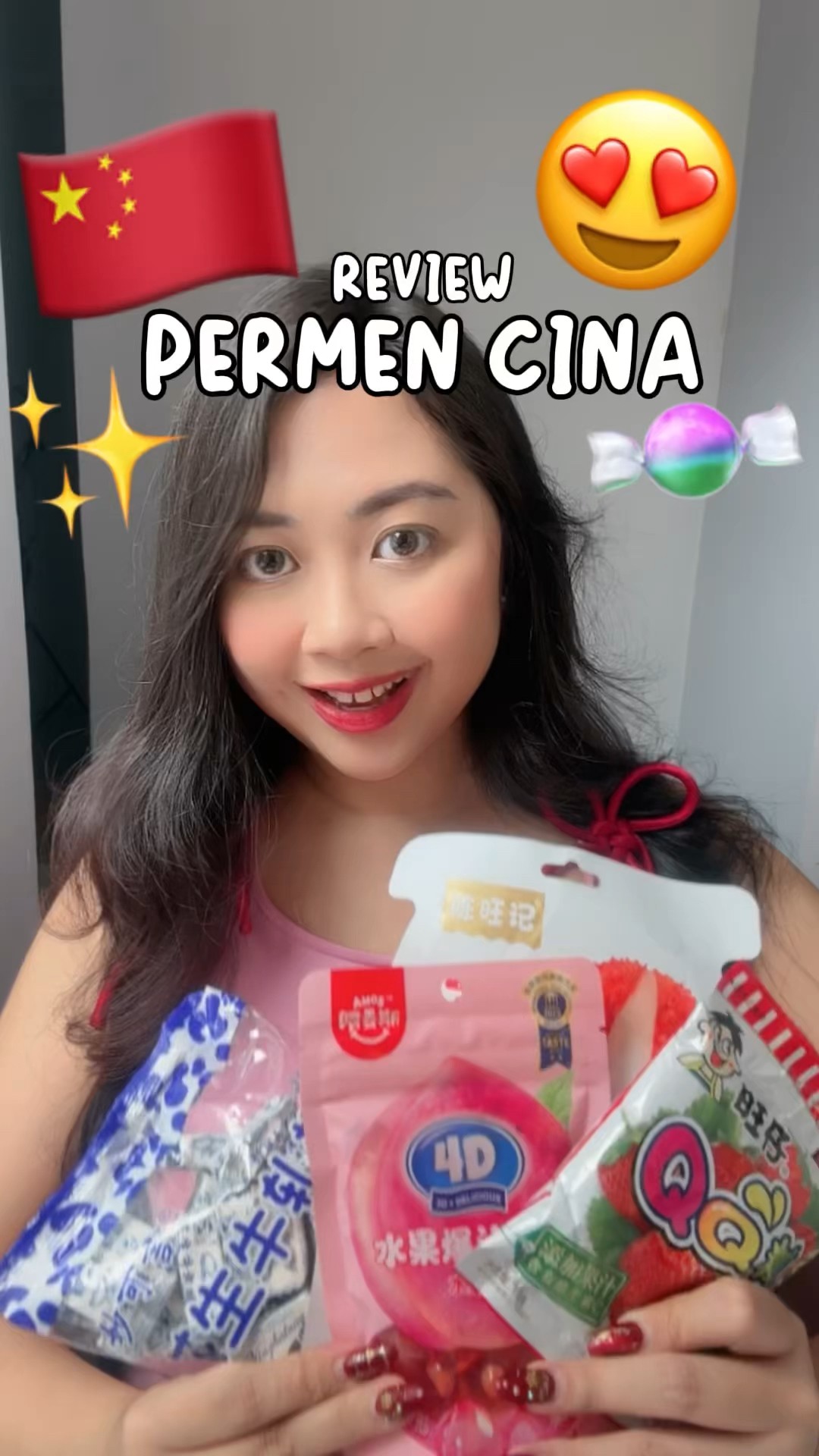 REVIEW PERMEN CINA ??? KALIAN PERNAH COBA GAA? | Klara Tania #shorts