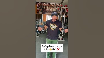 Don’t do bicep curls like 👍 this ❌ #shorts #viral #short