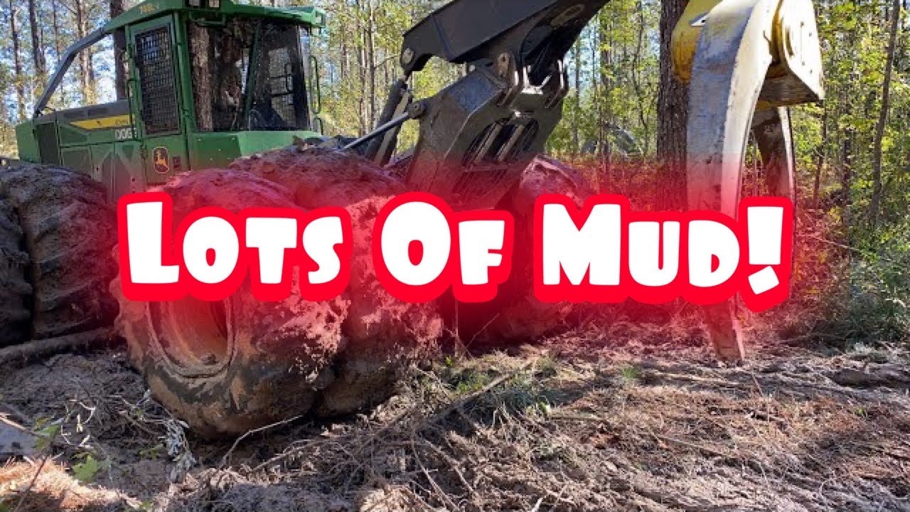 John Deere 748L2 Building Shovel Mats In Super Muddy Thinning