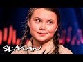 Climate activist Greta Thunberg (16) says her Asperger's has helped | SVT/TV 2/Skavlan