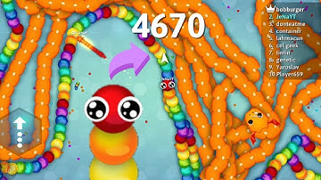 Snake. Io 🐍 TRAPPED TOP 01 EPIC ORANGE SNAKE! BEST & FUNNY SNAKE. IO GAMEPLAY