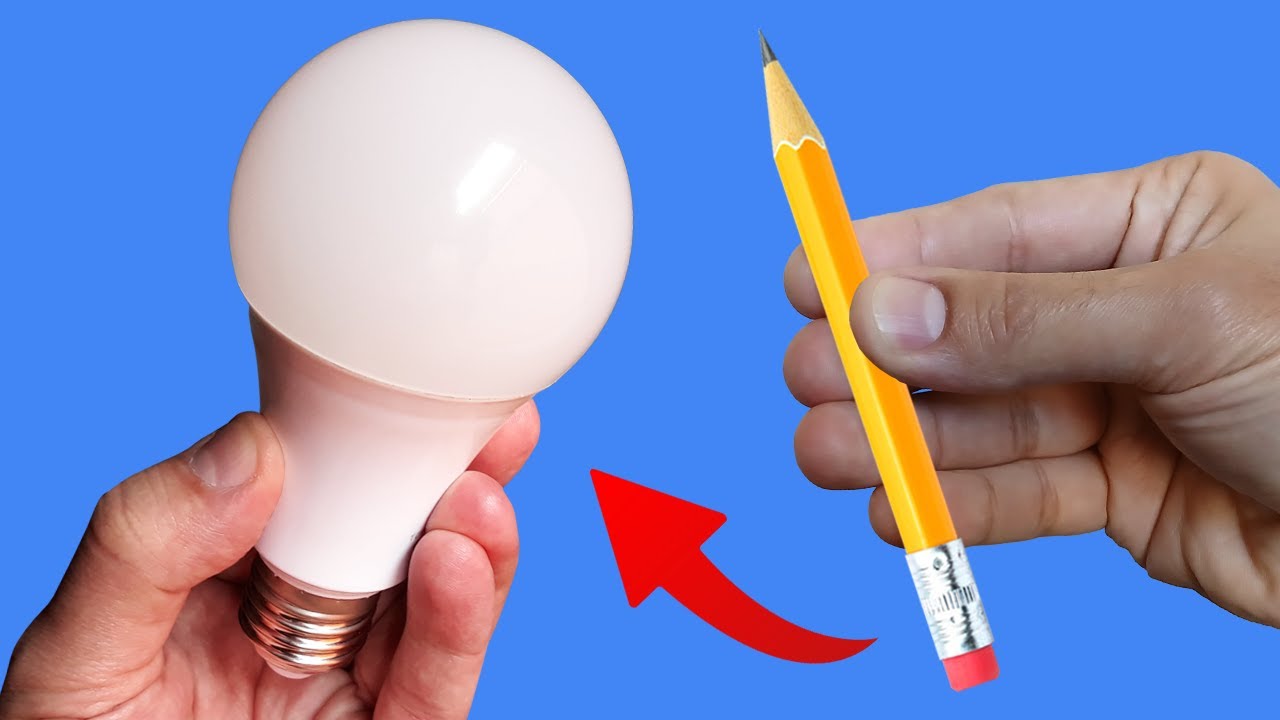 Take a Common Pencil and Fix All LED Lamps in Your Home! How to Repair ...