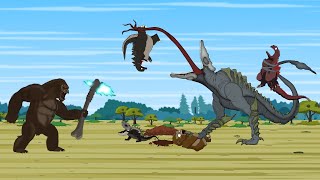 Godzilla vs SHIN - KONG vs Skull Crawler | Godzilla Animation Cartoon