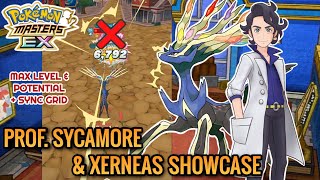PROFESSOR SYCAMORE & XERNEAS SHOWCASE! [5/5 | 20/20 | MAX SYNC GRID] || POKÉMON MASTERS EX!
