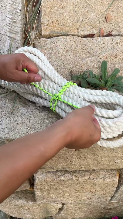 Wow~ this knot is easy to untie and tie!