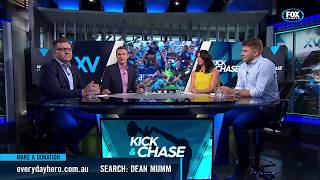 Dean Mumm on Kick & Chase, Fox Sport