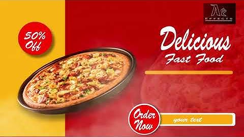 Food Menu Promo Opener In After Effects