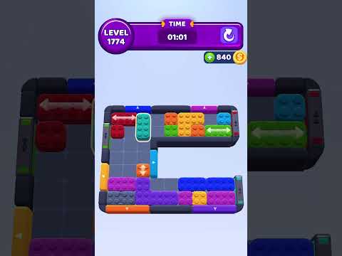Color Block Jam level 1774 no power ups #games #gaming #gameplay#colorblockjamlevel1774