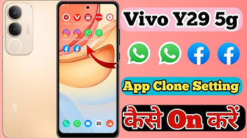 Vivo Y29 5g App Clone & Dual App Setting Kaise On Kare // How To Dual App Setting On Vivo Y29 5g