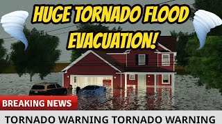 Greenville, Wisc Roblox l Huge Tornado Storm EVACUATION FLOOD Rp