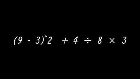 Pre-Algebra: Order of Operation