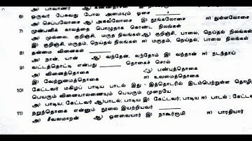 10th Tamil First Revision Question Paper 2019-2020 | Thiruvannamalai District | Team Aspirants