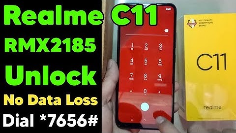 Realme C11 (RMX2185) Pin Lock, Pattern Lock Remove Without Data Loss | New Trick 2020