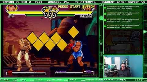 SPEEDRUN - Capcom vs SNK 2 (PS2) - Arcade, 1v1 - 3:04