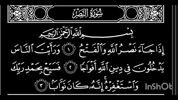 سورة النصر بصوت ناصر بن سعيد الروبي