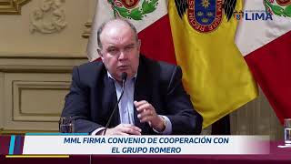 Firma de convenio con la Fundación Romero y programa #Hambre Cero