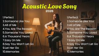 Acoustic Love Songs 2026 🌙 Calm & Romantic Night Music