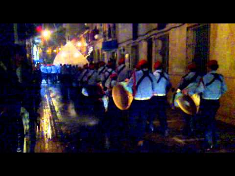 Semana Santa Totana, banda de Maria Cleof, en plen...