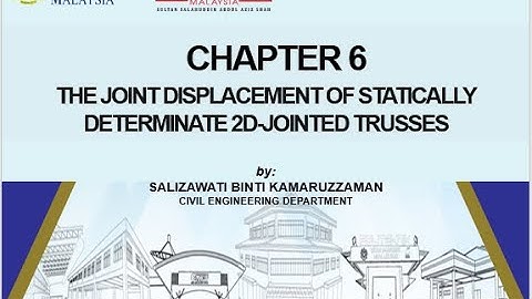 6 THE JOINT DISPLACEMENT OF STATICALLY DETERMINATE 2D PIN JOINTED TRUSSES