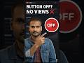 Ye Ek Button OFF Hoga To Views Ruk Jaate Hain 😱#youtubetips #shorts #ytgrowth #tukunatech