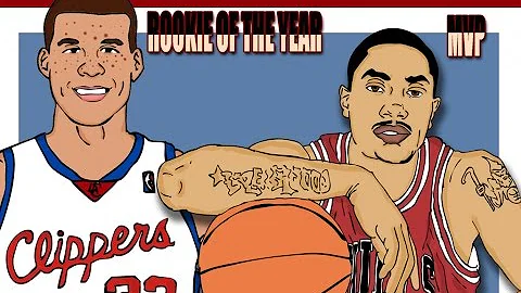 Derrick rose and Eric Gordon vs Blake Griffin in H...