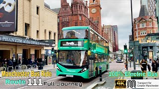 Manchester Bus Ride 🇬🇧 Route 111 Chorlton to Manchester City Centre | Full Journey