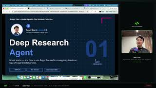 Adam Chan - Web Research Agents with Bright Data and OpenAI | Build Night: Web Research Agents That