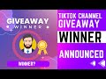 TikTok Channel Giveaway Winner Announced