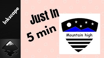 #logo How to Design A Logo with Inkscape. // In just 5 minute. //brand logo.