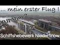 erster Flug neben dem Schiffshebewerk Niederfinow / DJI Mini 2 / Drohnenflug
