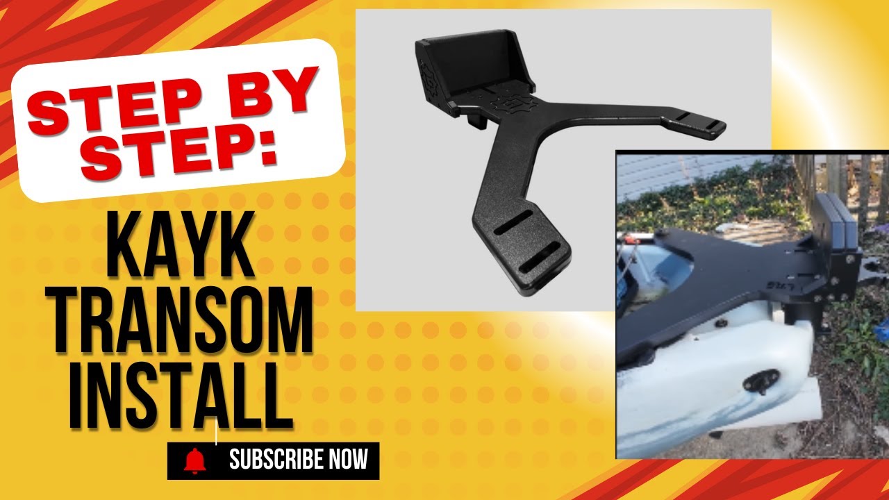 Transom Installation Step by Step New Kayak Transom Installation for Trolling Motor - YouTube