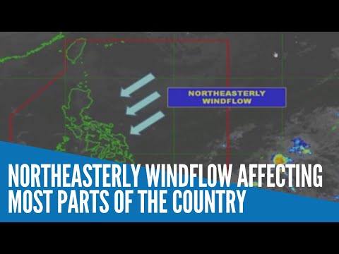 Northeasterly windflow affecting most parts of the country