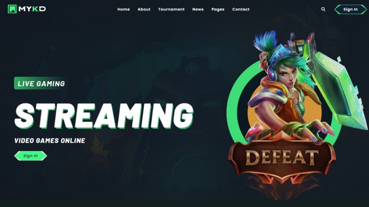 Responsive Gaming Website in HTML CSS and JavaScript | Gaming Website ...