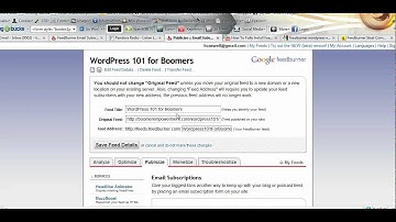Feedburner, Wordpress, and Subscribe by Email Part 3