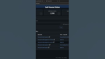 🔗 Self-hosted Shlink for URL shortening and QR codes