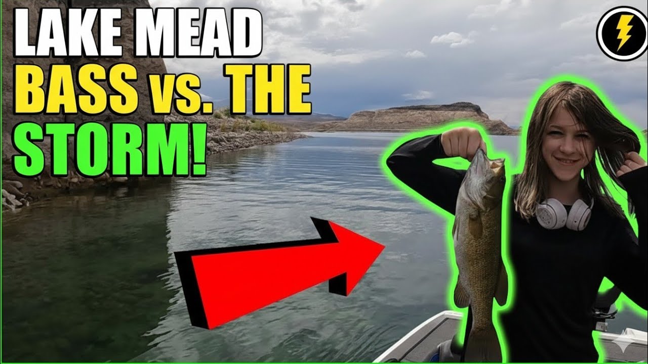 Stormy Weather! Lake Mead Spring Bass Fishing