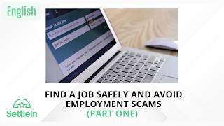 Avoiding Employment Scams - English
