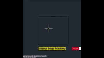 Object Snap Tracking #autocad #drawing #osnap