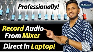 How To Record Audio From Mixer To A Laptop Or PC | Live Audio Recording From Mixer | Connect Mixer screenshot 5