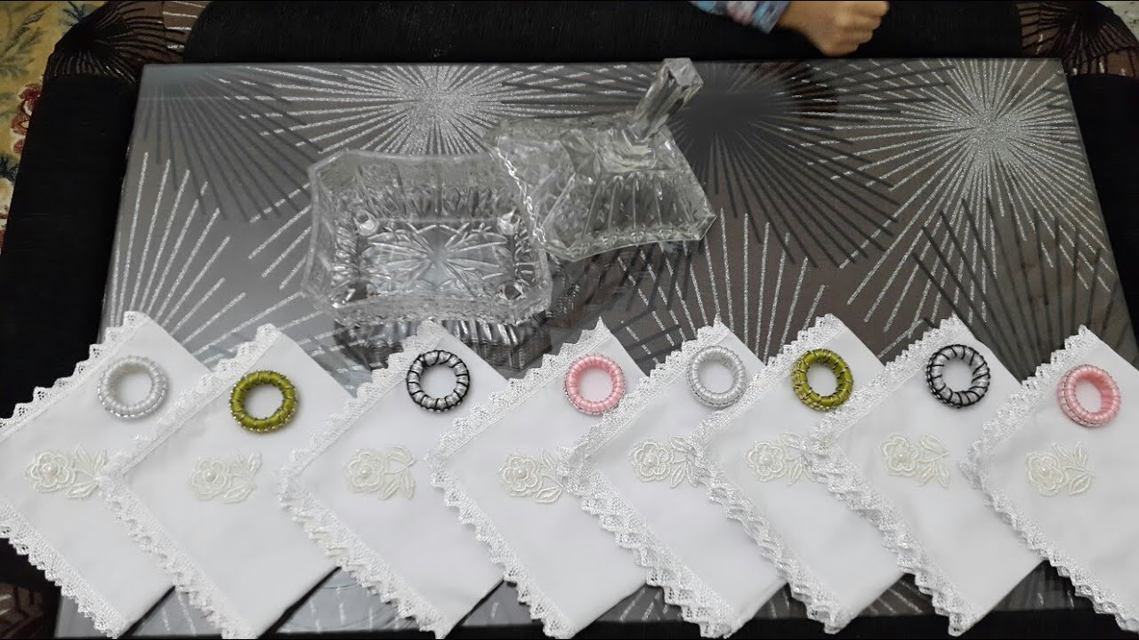 طريقة صنع خواتم المناديل طريقة بسيطة نتيجة أنيقة  👇👇how to make napkin rings