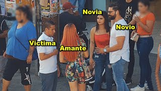 La Novia lo encontró con la Amante!! #2 📸😳😈 // Bromas en la calle - Bufones.net