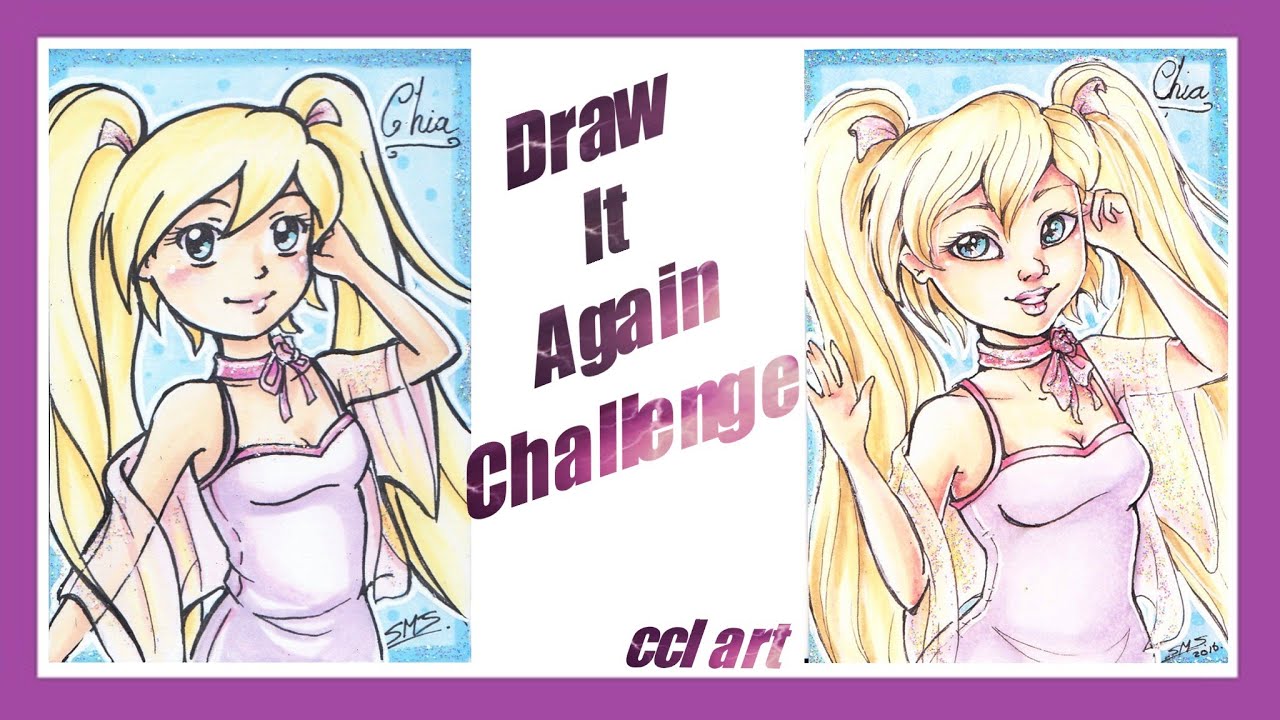 Draw It Again Challenge - OC Chia ATC - YouTube