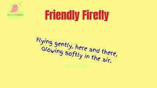 Friendly Firefly Song 🐞🎵 | Glowing Bug Rhyme for KidsFirefly Song for Kids 🐞✨ | Fun Nursery