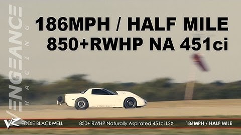 QUICK TEASE - 850+RWHP NA C5 runs 186MPH in the half mile!