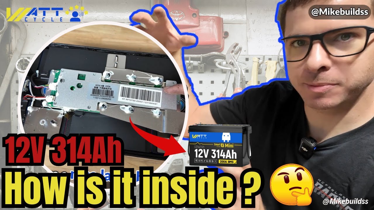 WattCycle 12V 314Ah Ceallraí Fóillíochta Mini Litiam le Bluetooth –  Wattcycle-Europe, image size:1280x720